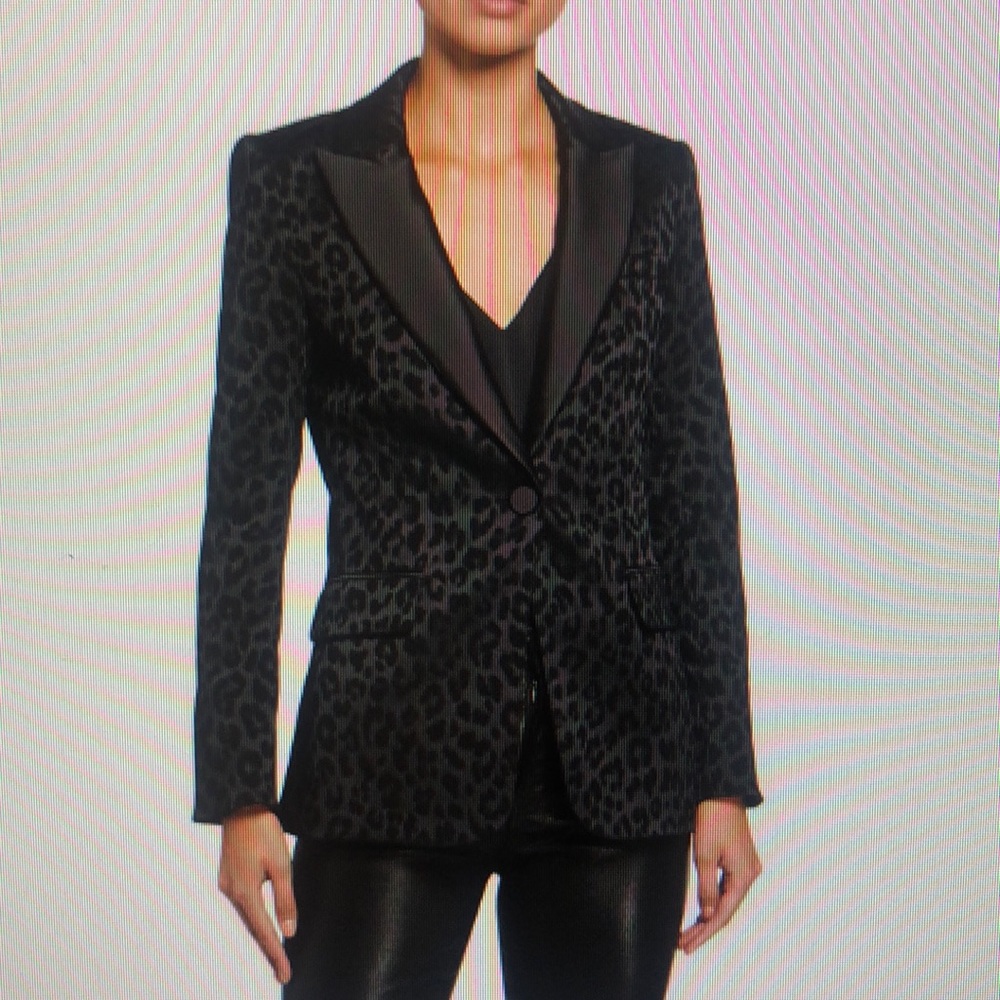 ISO Veronica Beard leopard Dickey Jacket blazer
